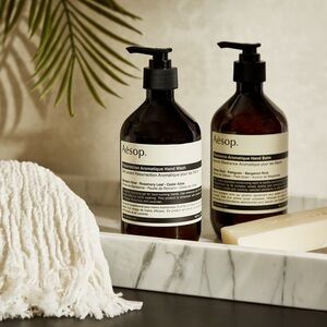 Empty bottle of Aesop Hand Wash